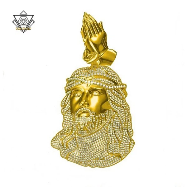 Moissanite Jesus Avatar Pendants