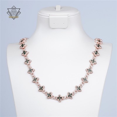 Kalung Tennis Mens Emas Putih